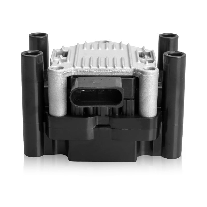 ENA Ignition Coil Pack 2.0 Compatible with VW 1998 1999 2000 2001 Beetle Golf, 1999 2000 2001 2011 2012 2013 2014 2015 Jetta S Base L4 2.0L Replacement for 032905106E C1319 UF277 - Image 1